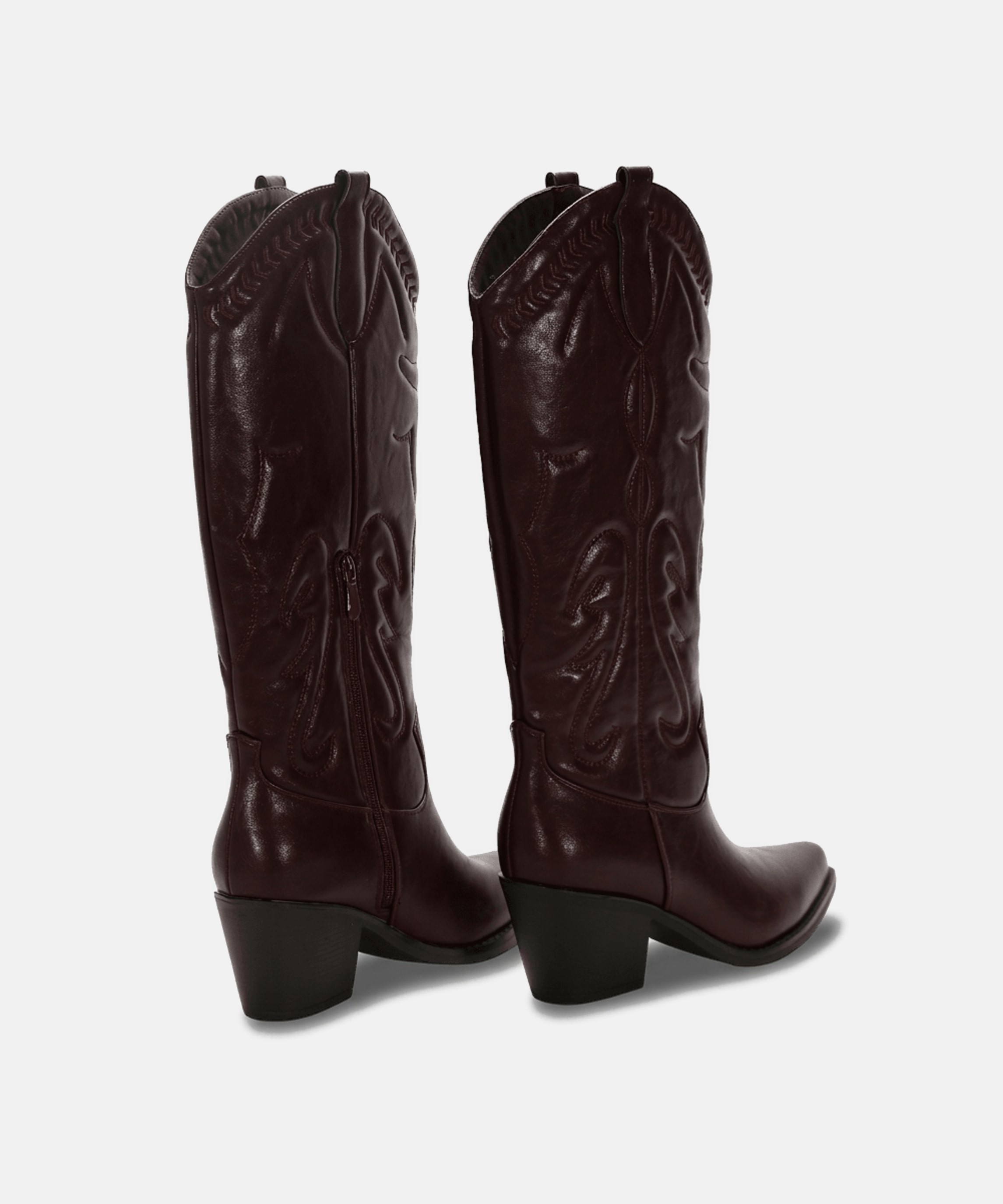 Bota tac&oacute;n cowboy bordado image number null